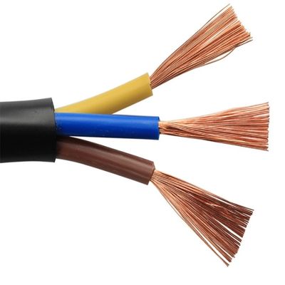 Núcleo flexível do cabo distribuidor de corrente 3 de Rvv que reveste o cabo real elétrico dos cabos 1.5mm H05vv-F 1.0x3c