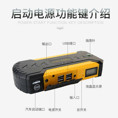 caixa do impulsionador de bateria do carro de Ion Battery Jump Pack 20000mAh do lítio 12V