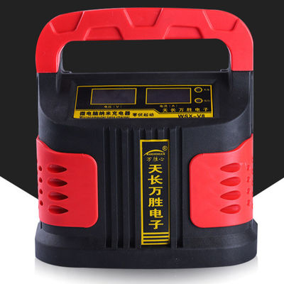 PC vermelho inteligente rápido do ABS do carregador de bateria do carro da carga 24V