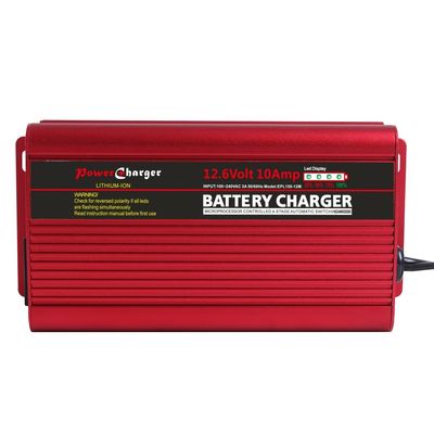 Lítio de alumínio Ion Battery Charger 12.6v de Shell Fan Cooling Car 12v