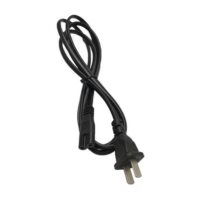 ISO9001 europeu 2 Pin Ac Power Cord Cable 1.2m para o portátil