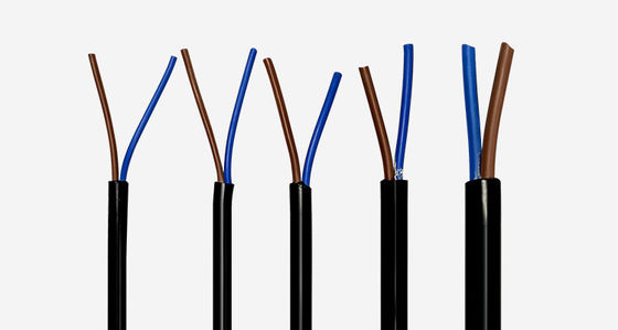 Núcleo de cobre encalhado que reveste os cabos elétricos 2*1.5 flexível Mm2